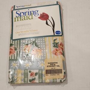 Vintage Springmaid Valance 84"X15" Samantha Flowers Cottagecore *New In Package*